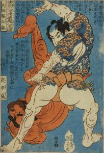 国芳/本朝水滸伝豪傑百八人一個　天眼磯兵衛のサムネール