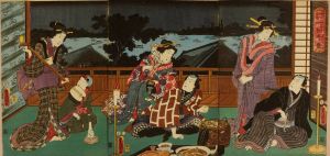 豊国三代/両国夕景　一ツ目千金のサムネール
