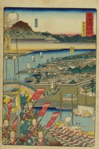周麿（暁斎）/東海道名所之内 (御上洛東海道）　兵庫築嶋寺のサムネール