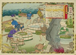 広重三代/大日本物産図会　土佐国　鰹節を製ス図のサムネール
