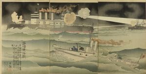 清親/旅順大海戦のサムネール