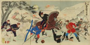 延一/日露戦争我軍九連城占領之図のサムネール